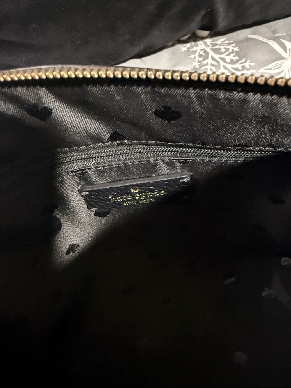 kate spade Monica black pebbled leather crossbody with gold logo - Picture 9 of 10